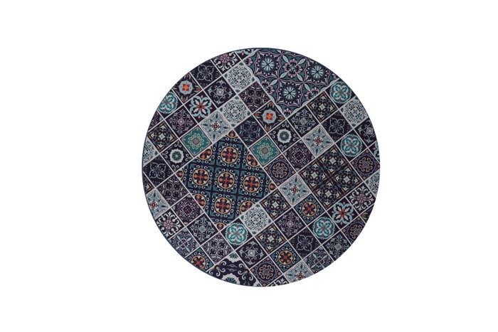 Mijölnir Carres Bleus Alfombrilla de Baño Multicolor 160 cm Mijölnir Carres Bleus Alfombrilla de Baño Multicolor 160 cm